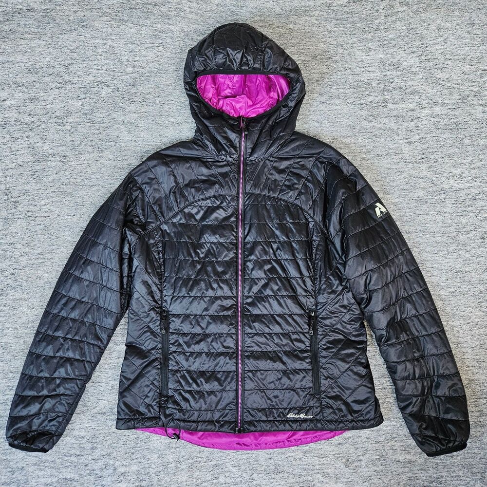 Eddie Bauer First Ascent Jacket Women L PrimaLoft Pertex Quantum Reversible Hood